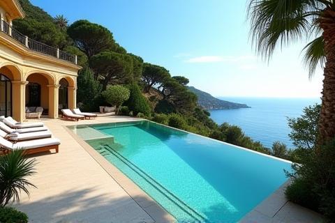Image of a luxurious villa on the French Riviera