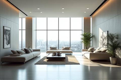 Image of a sleek modern interior space